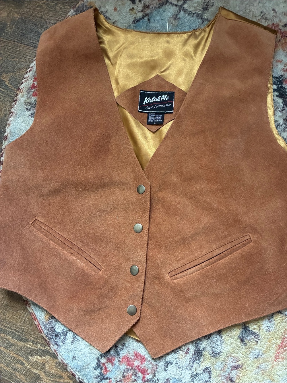 Men’s Vintage Brown Leather Vest